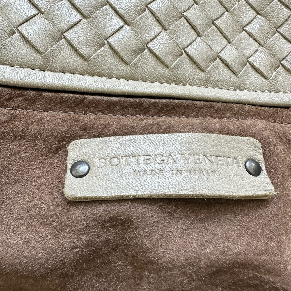 Bottega Veneta Intrecciato Women Tote Bag in Light Grey Authentic - Picture 9 of 16